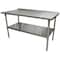 Bk Resources Work Table Stainless Steel With Undershelf, 1.5" Rear Riser 60"Wx24"D VTTR-6024 - alternate 8